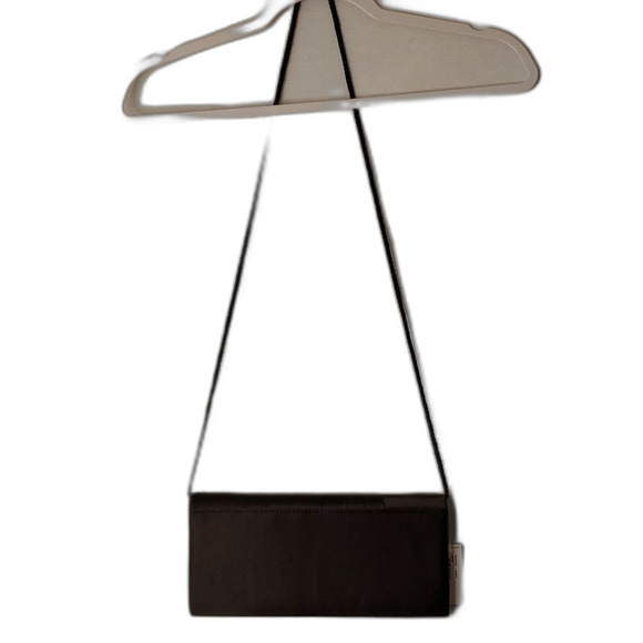 Crossbody Bag by Jessica McClintock Angel Satin Black NWT - Picture 4 of 7